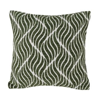 Housse de coussin feuilles vert 40x40cm MT