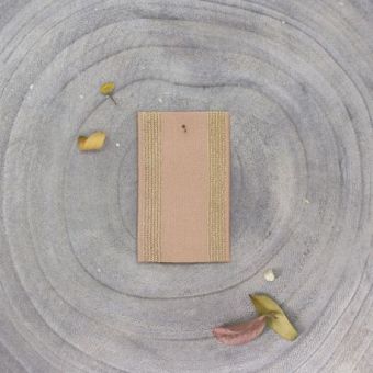 Élastique rayé lurex doré 35mm maple - Atelier Brunette