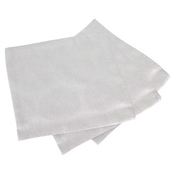 Lot de 3 serviettes table coton HÉLIOS Perle