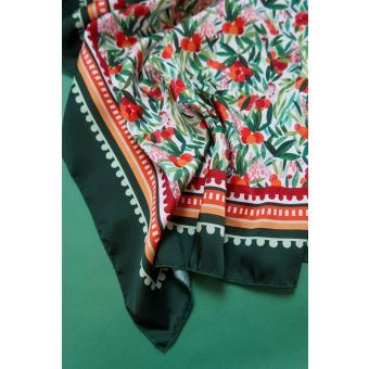 Carré Foulard - Arbousier - 70 X 70 CM