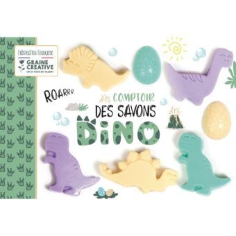 Graine Créative - Kit pour enfant Coffret Comptoir des savons Dinosaures