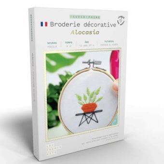 French kits broderie décorative - Alocasia