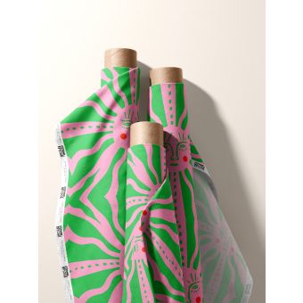 LE SOLEIL VERT TISSU IMPERMEABLE AU METRE