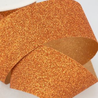 Ruban paillettes orange 36mm