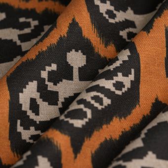 Tissu bachette arty Indien ocre