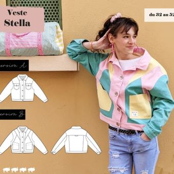Patron Stella veste  femme 32 au 52  - Superbison