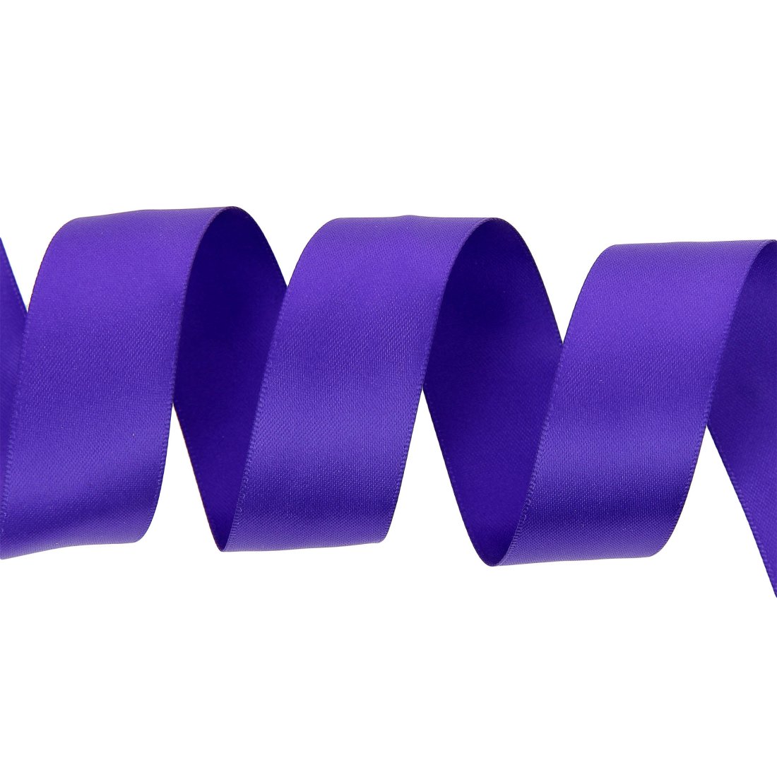 Ruban satin double face 25 mm violet