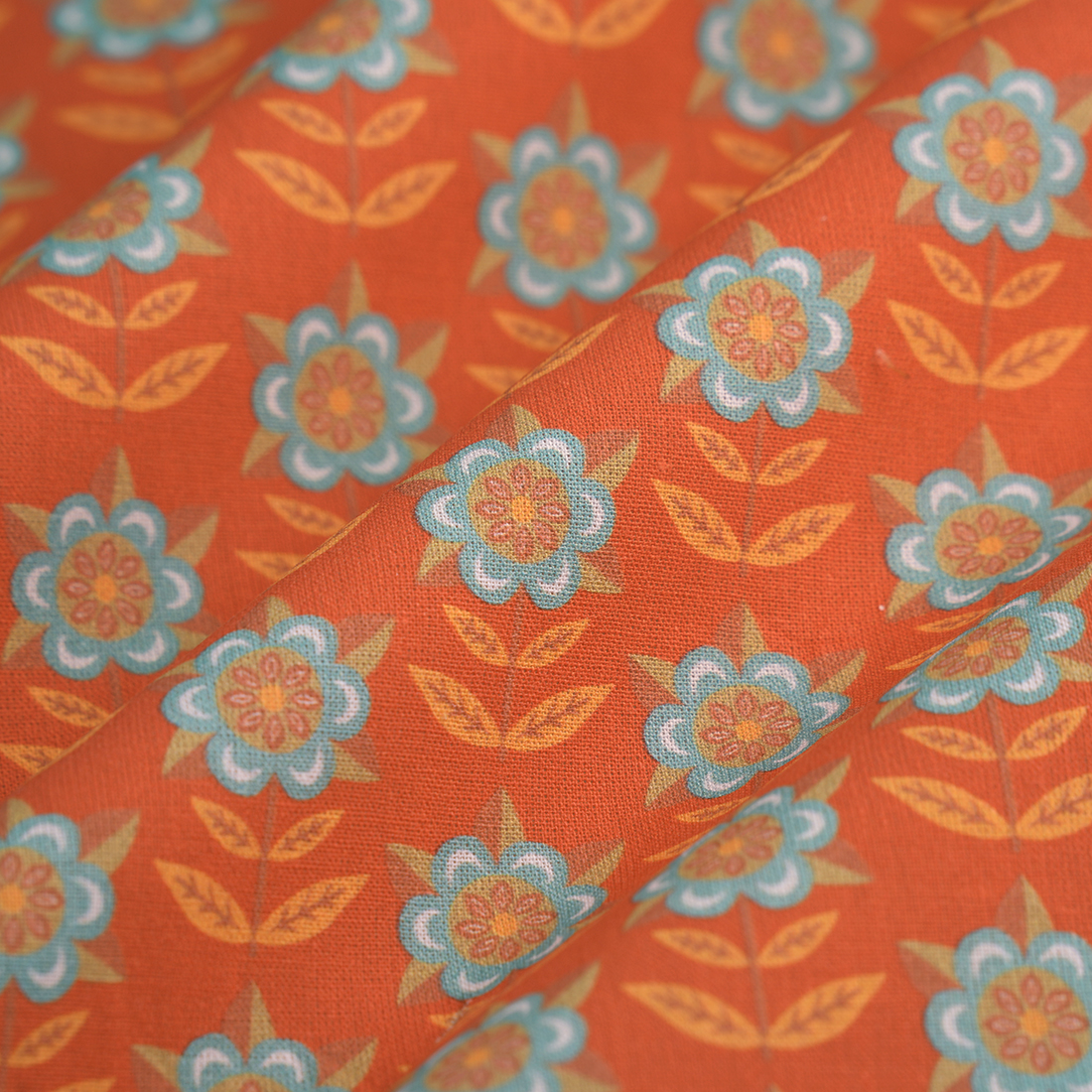 Tissu cretonne pic et poc multicolore - MT