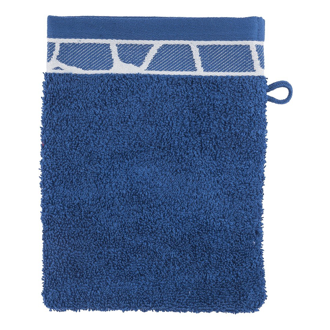 Gant de toilette bleu motif girafe