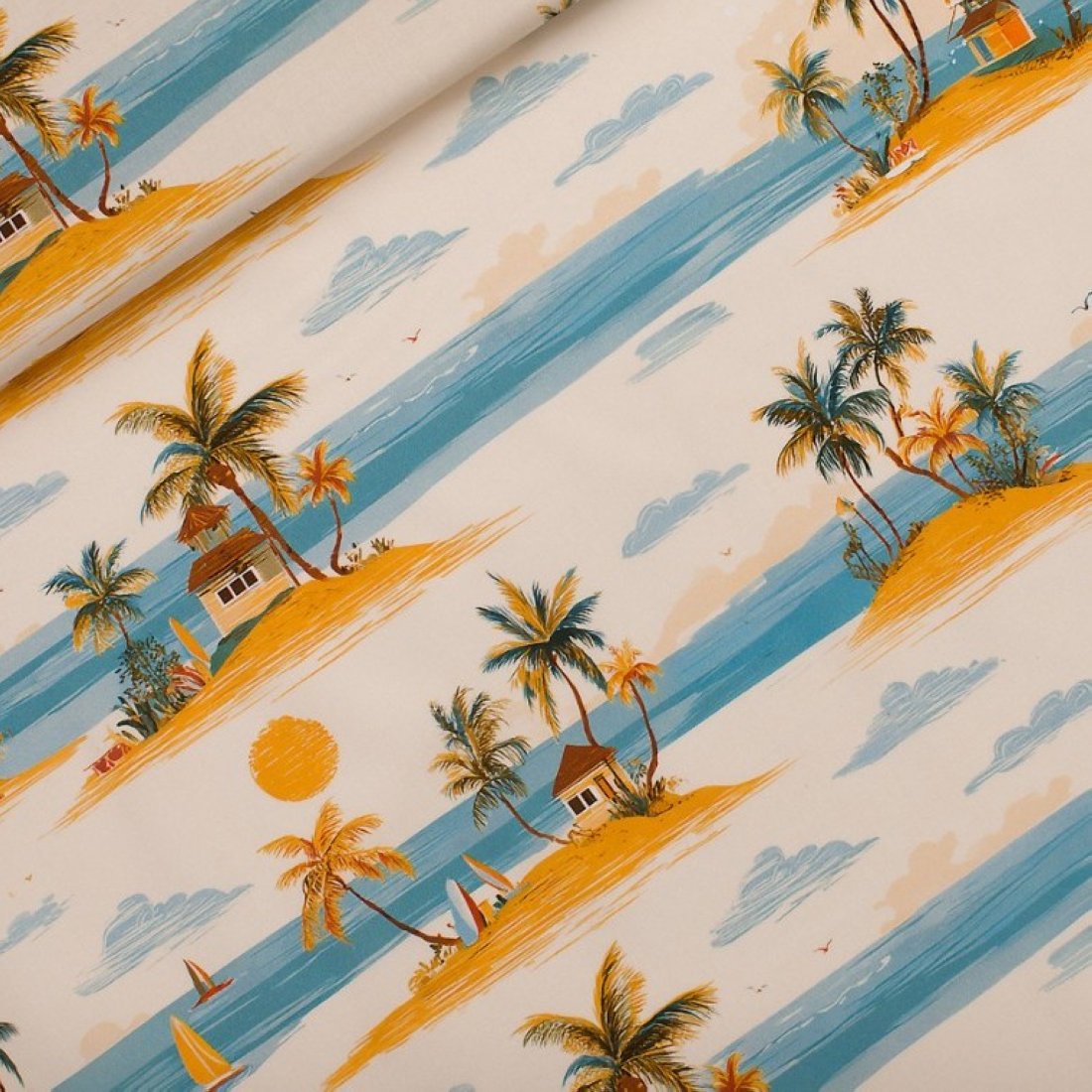 Toile coton imprimée Islands multico - See You At Six - See You at Six