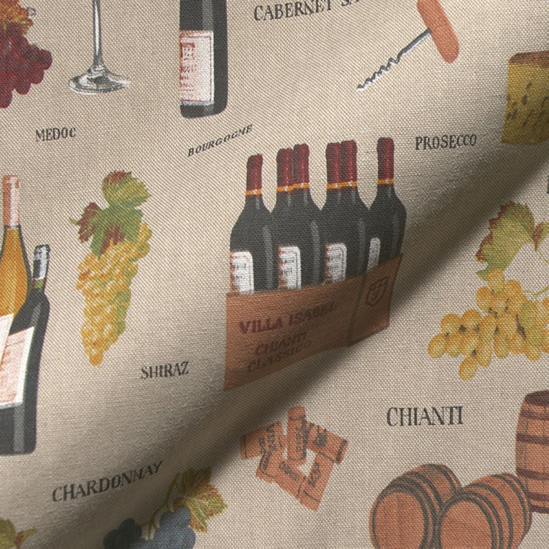 Bachette linenlook vin et raison fond