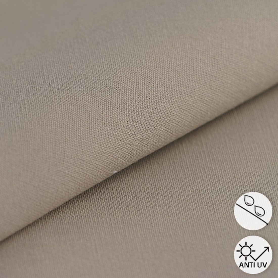 Tissu bâche Hanck déperlant anti uv taupe - MT