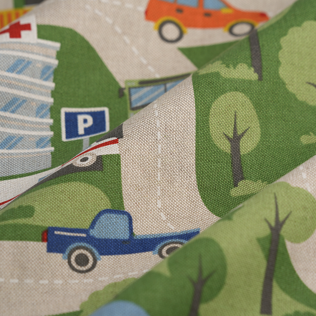 Tissu coton épais city map