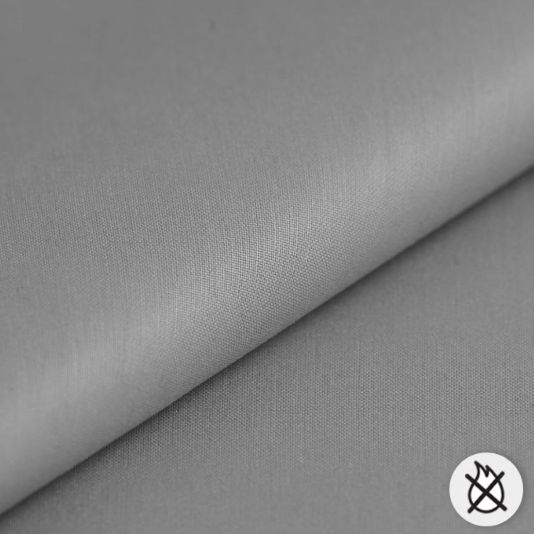 Tissu pour doublure Chintz non feu anthracite 280 cm