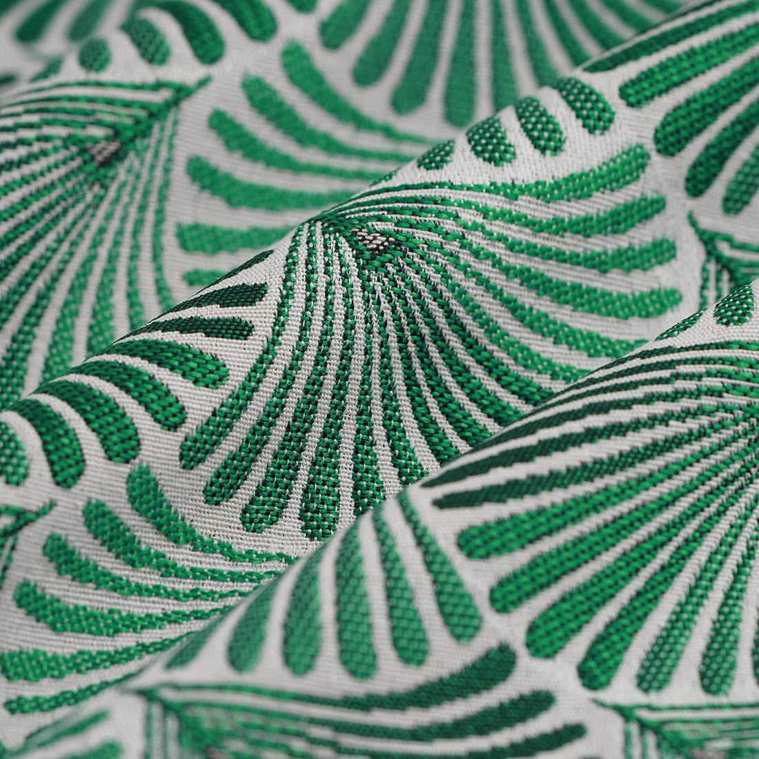 Tissu jacquard Naïade vert - MT