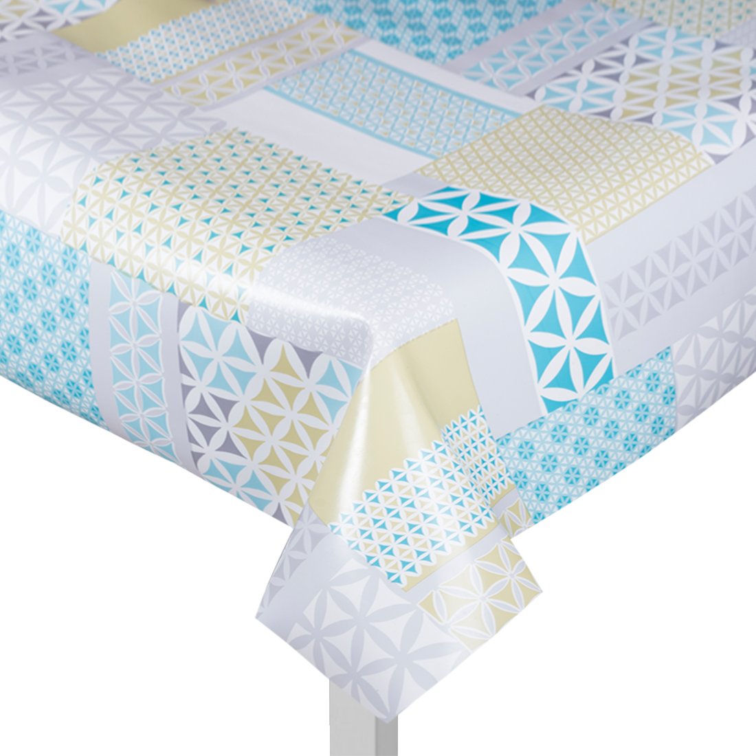 Protège table géométrique