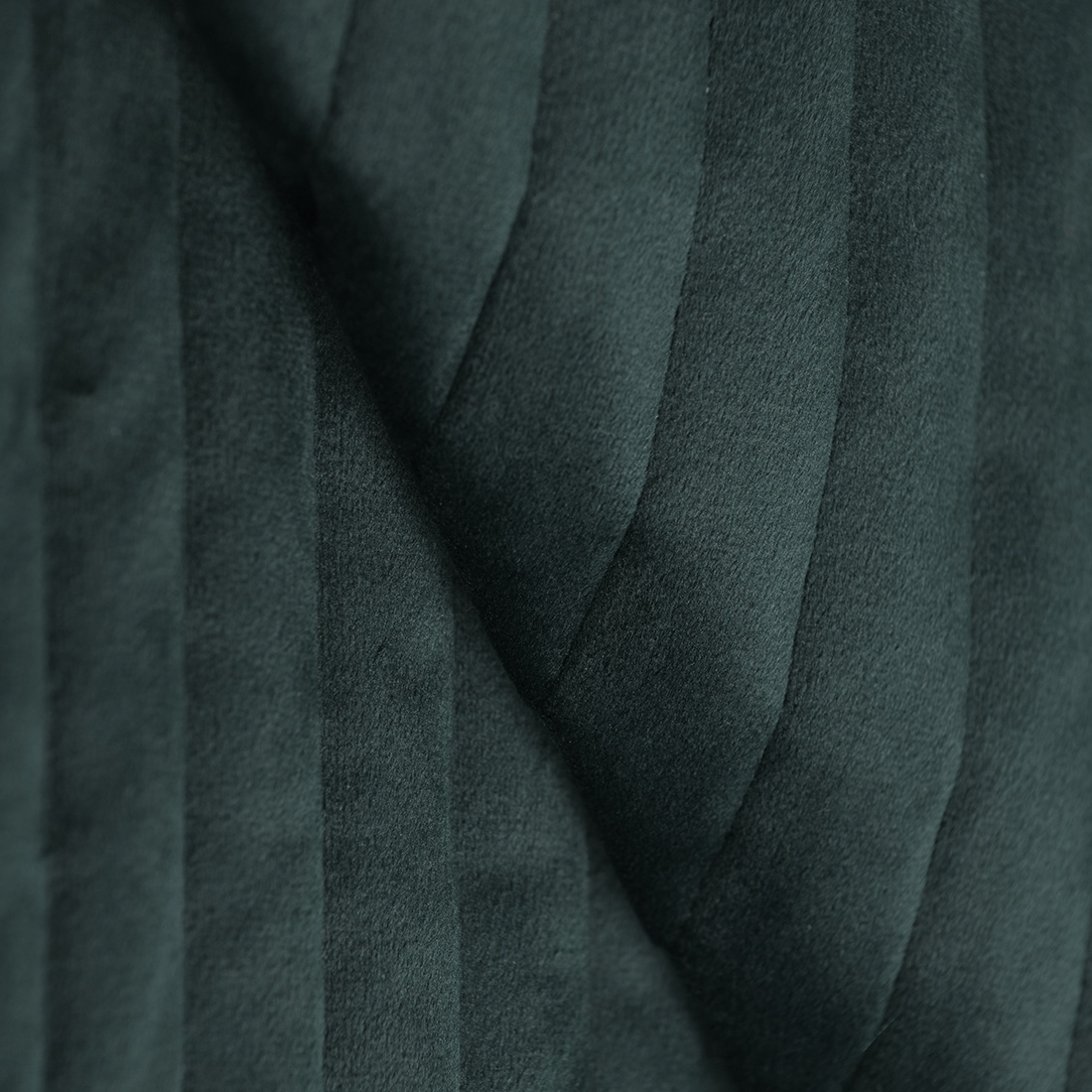 Tissu matelassé velours vert sapin - MT
