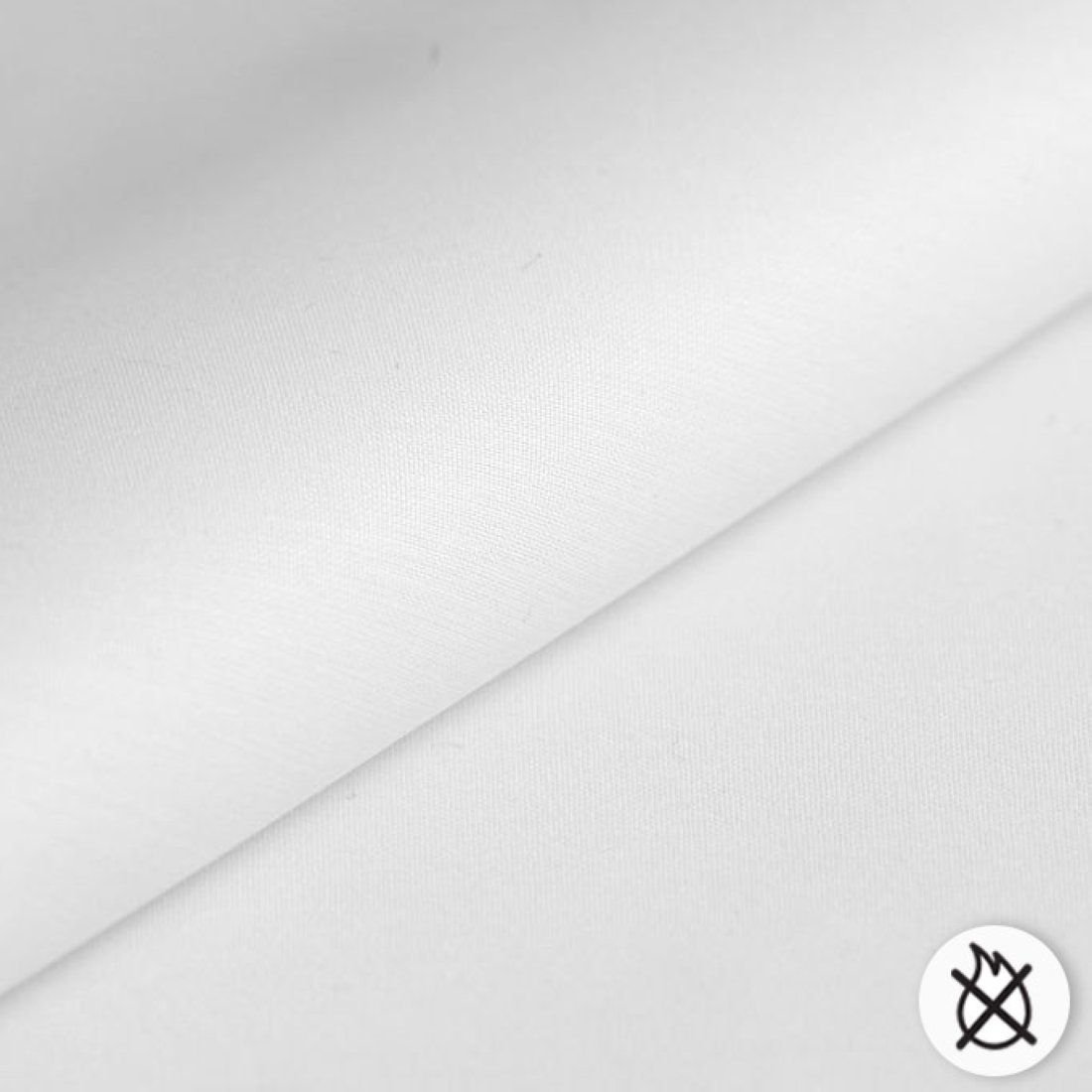Tissu pour doublure Chintz non feu blanc 280 cm