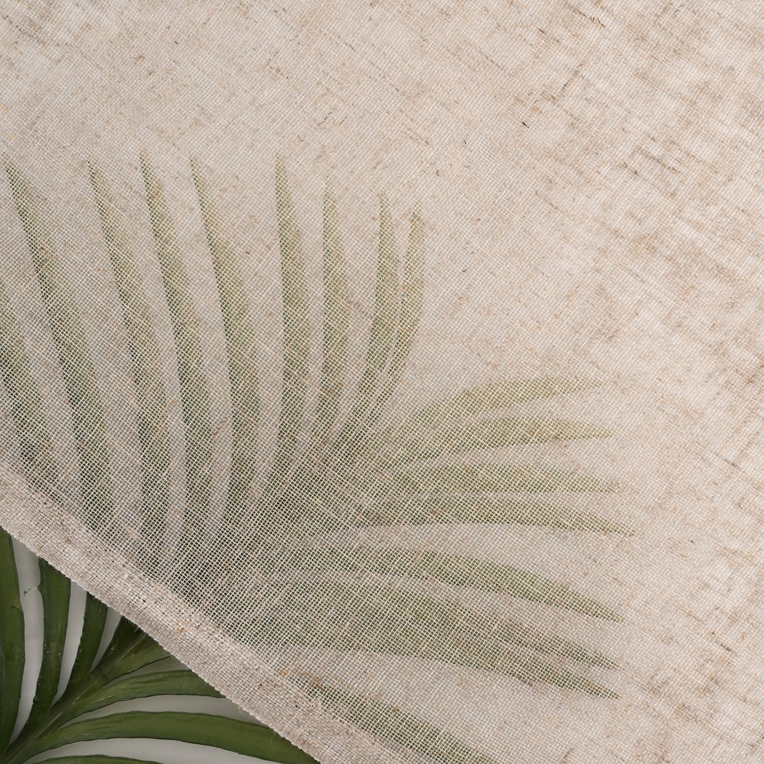 Tissu voilage uni naturel Kaolin - Linder
