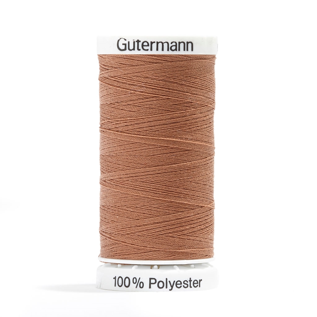 Bobine de fil polyester Gütermann - Beige - Marron