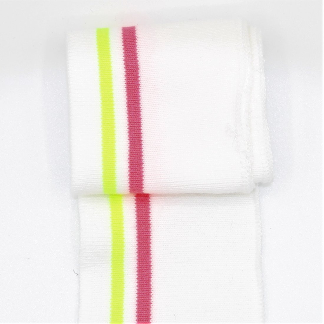 Bas de blouson fluo sport rayé rose