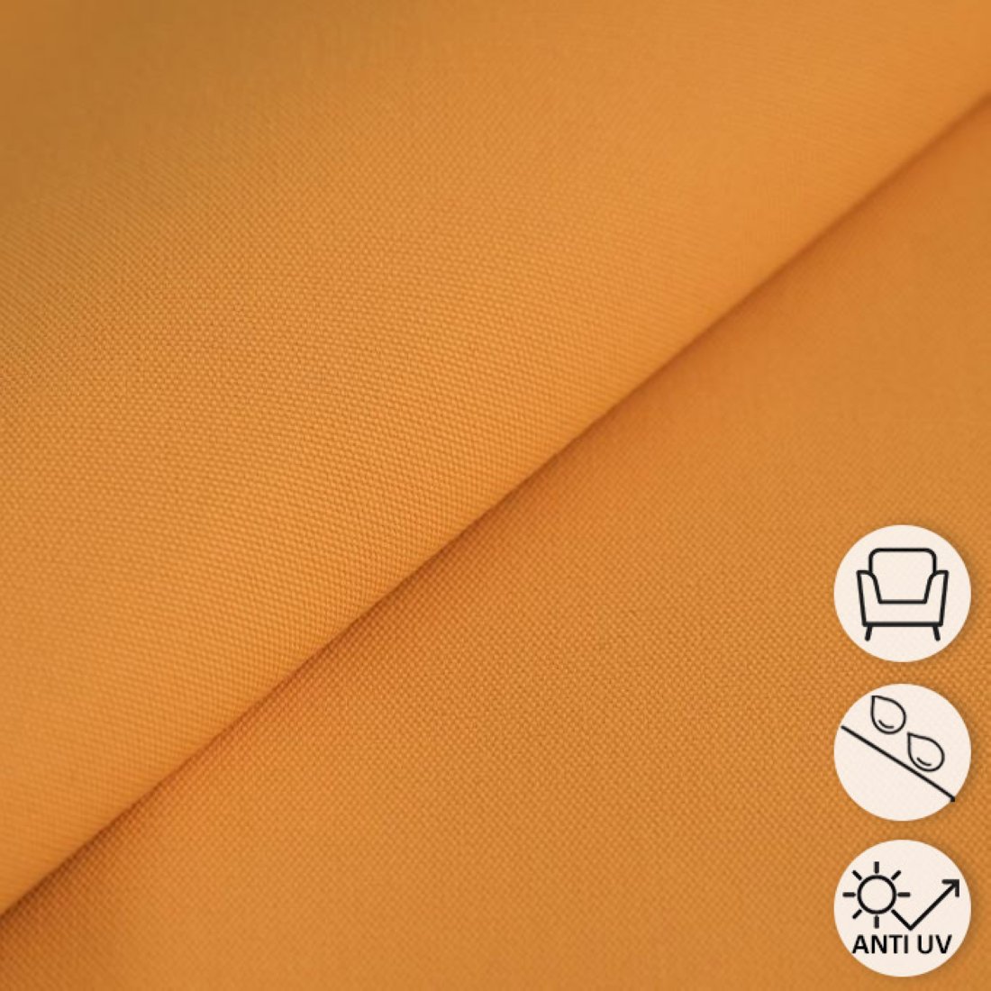 Tissu toile unie Polyskin uni soleil anti uv déperlant - MT