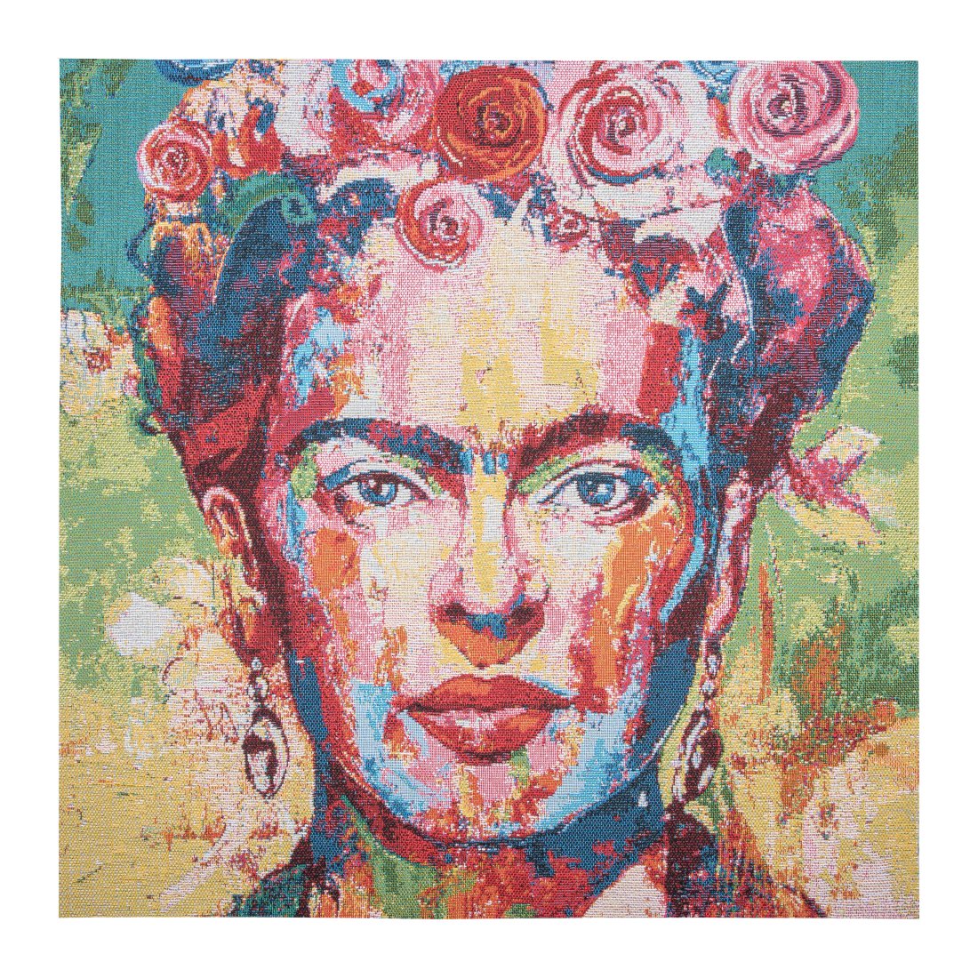 Carré jacquard 47x47cm Frida