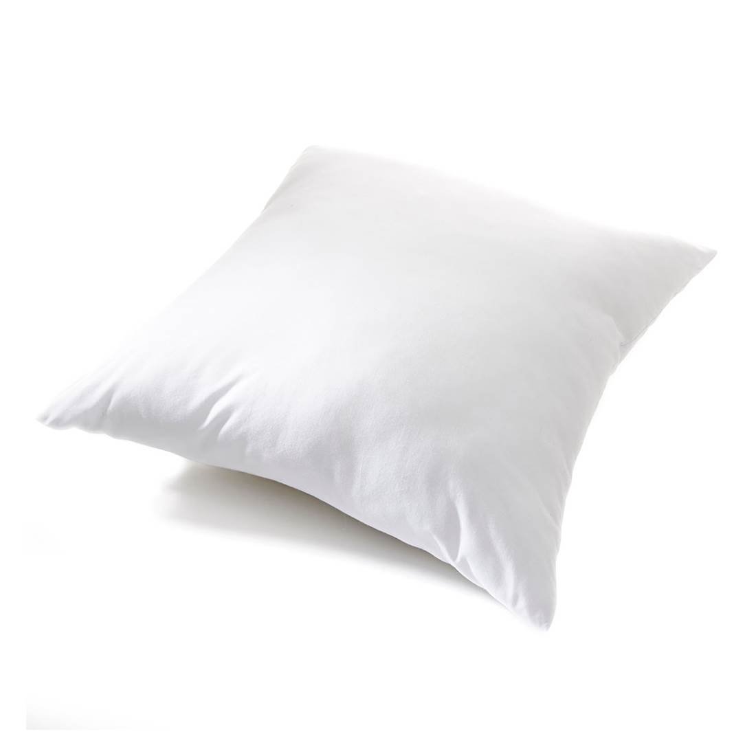 Coussin microfibre carré blanc