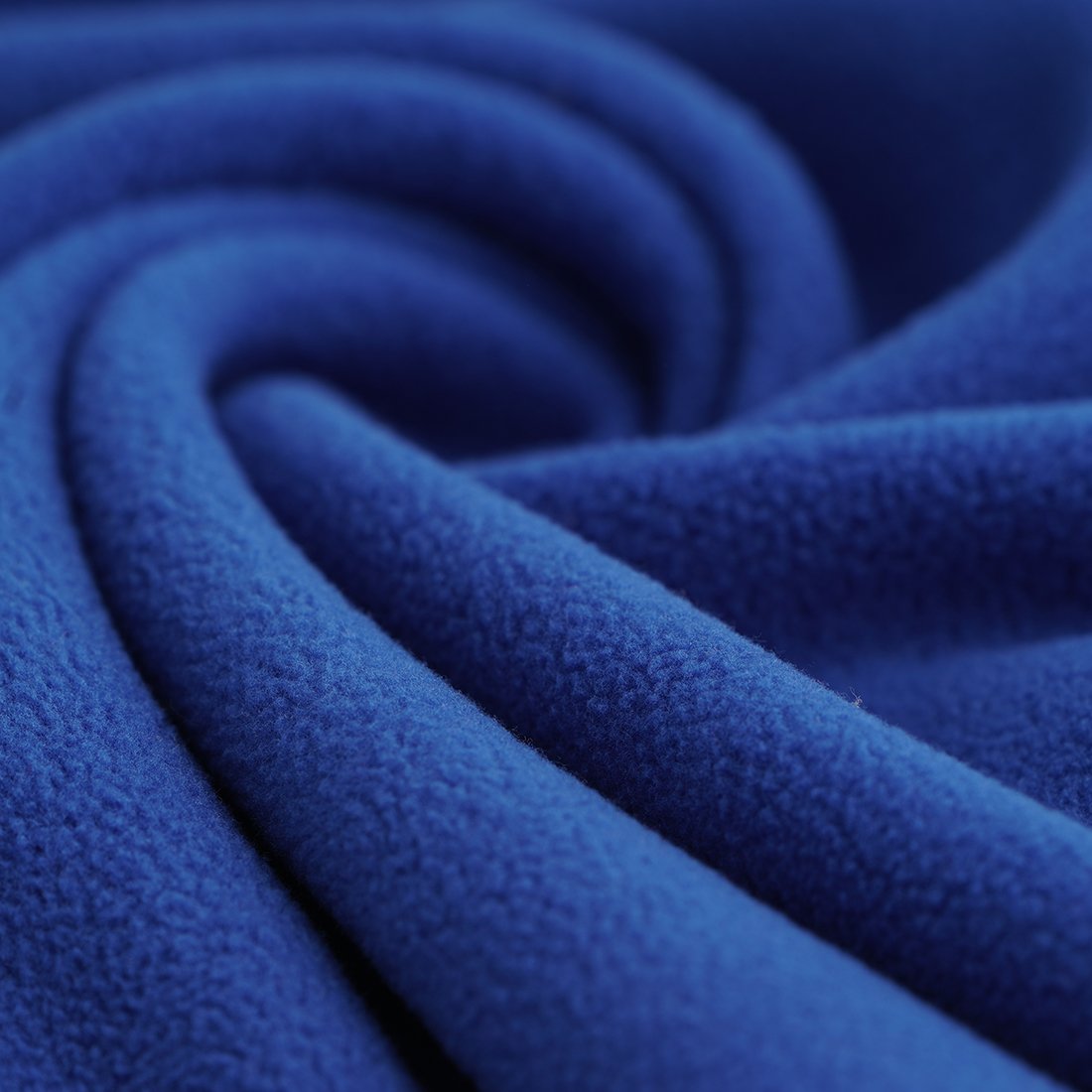 Tissu polaire polyester recyclé bleu roi
