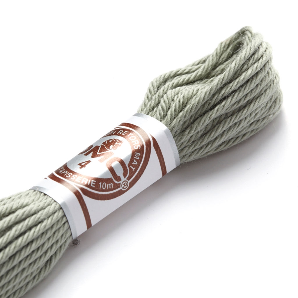 Fil à broder retors mat gris