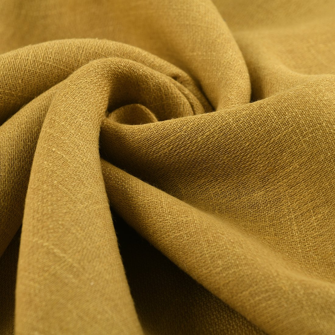 Tissu voilage Mistolino polyester coton lin jaune - Linder