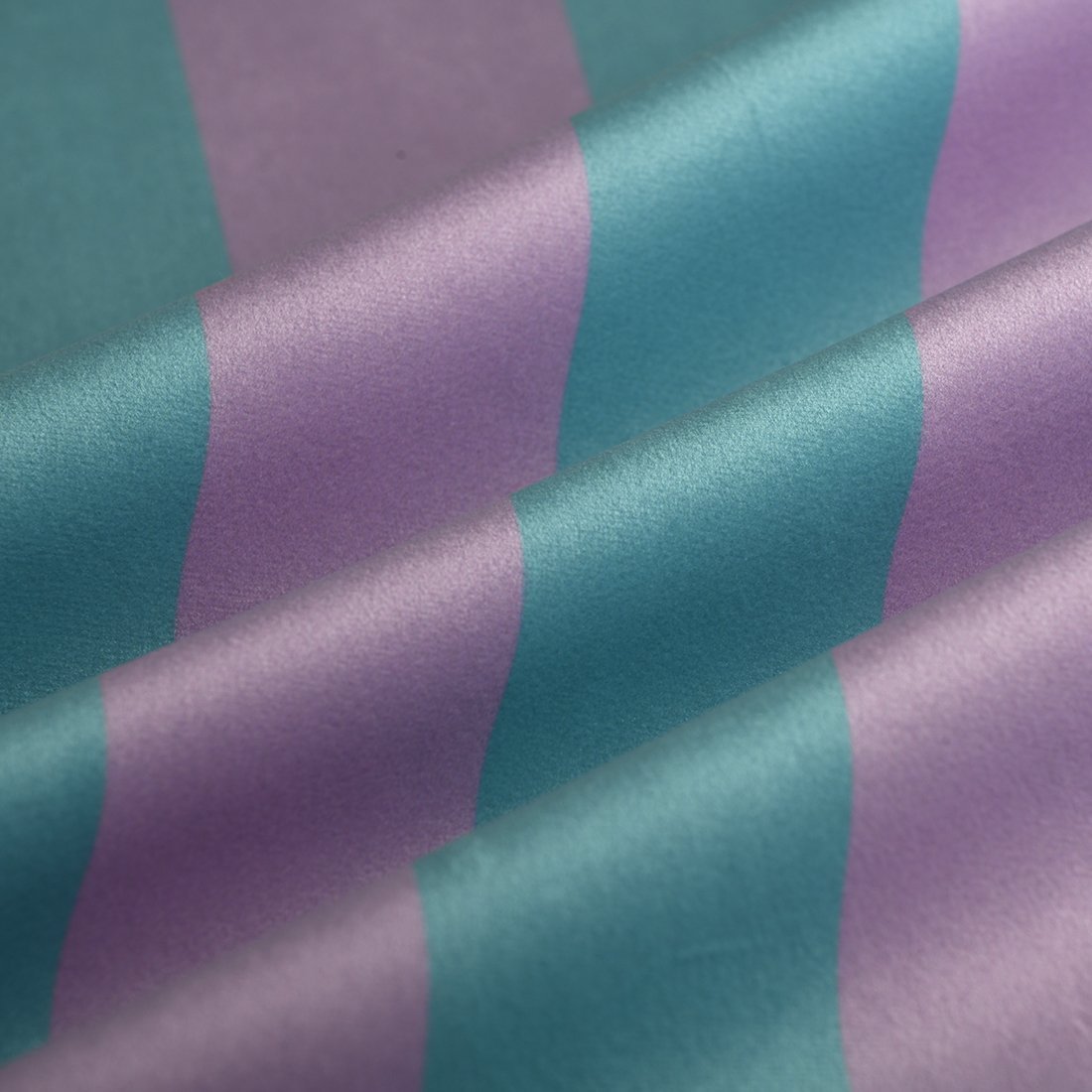 Tissu velours imprimé rayures parme vert qualité siège