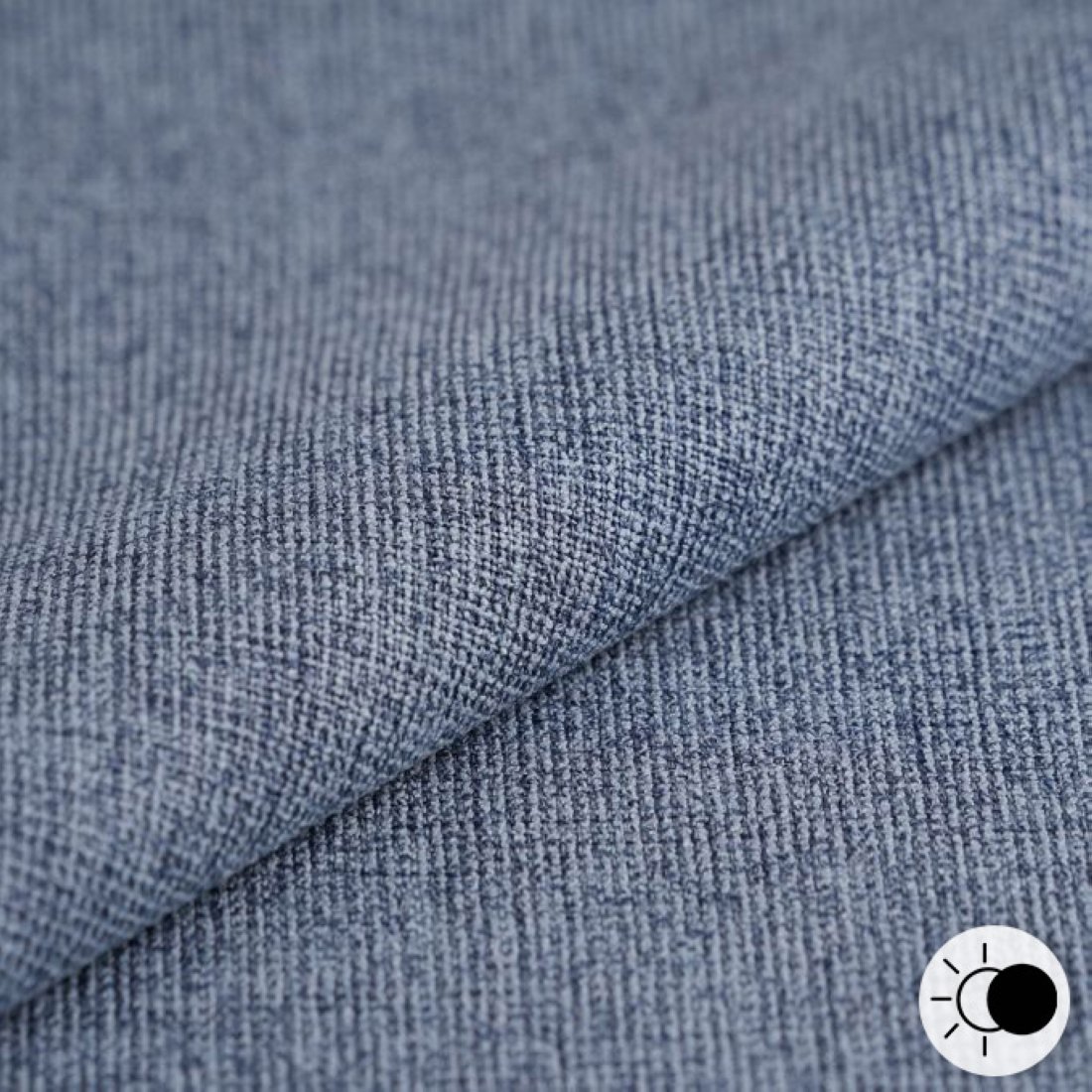 Tissu occultant bi face bleu gris - MT