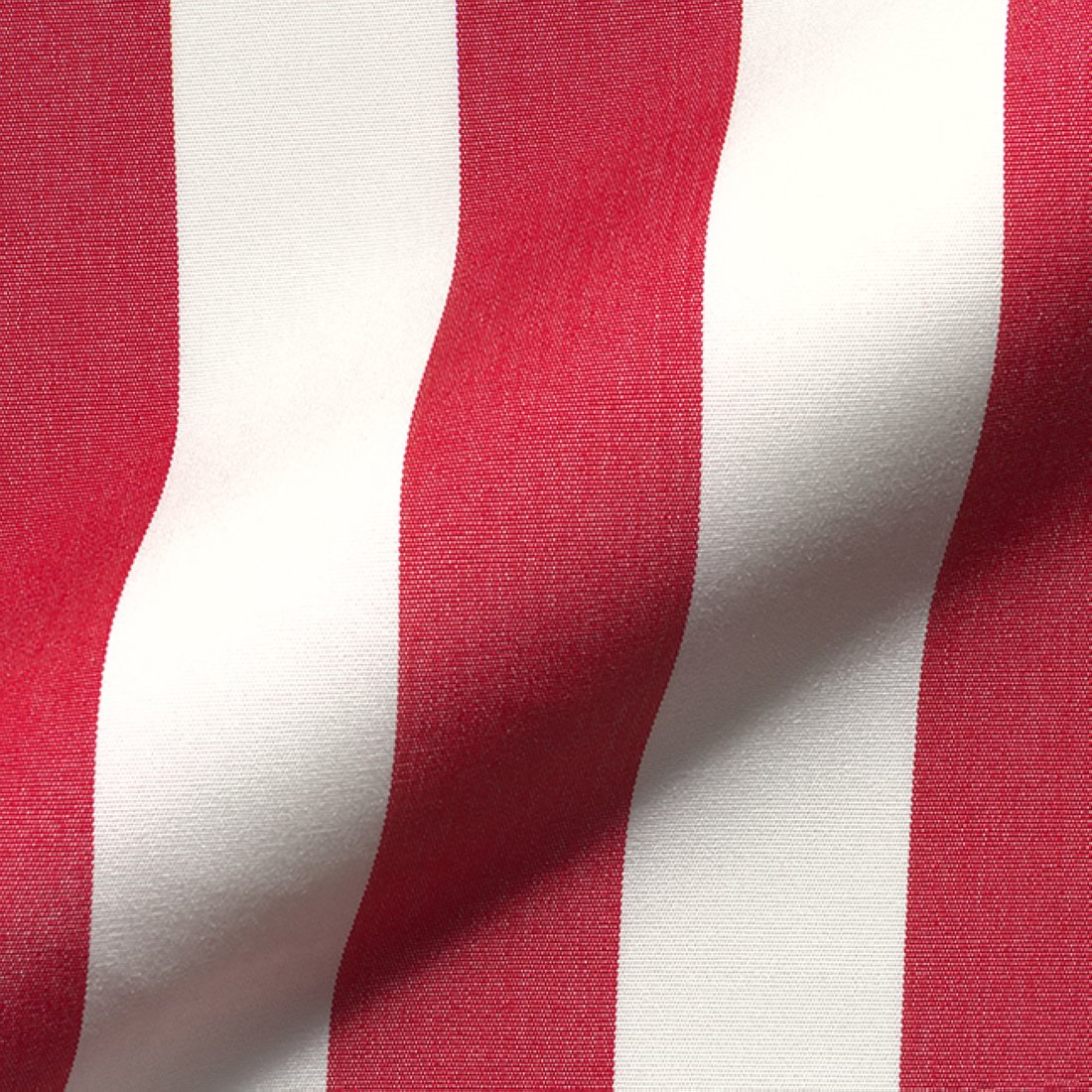 Tissu jacquard outdoor grosse rayure rouge et blanche