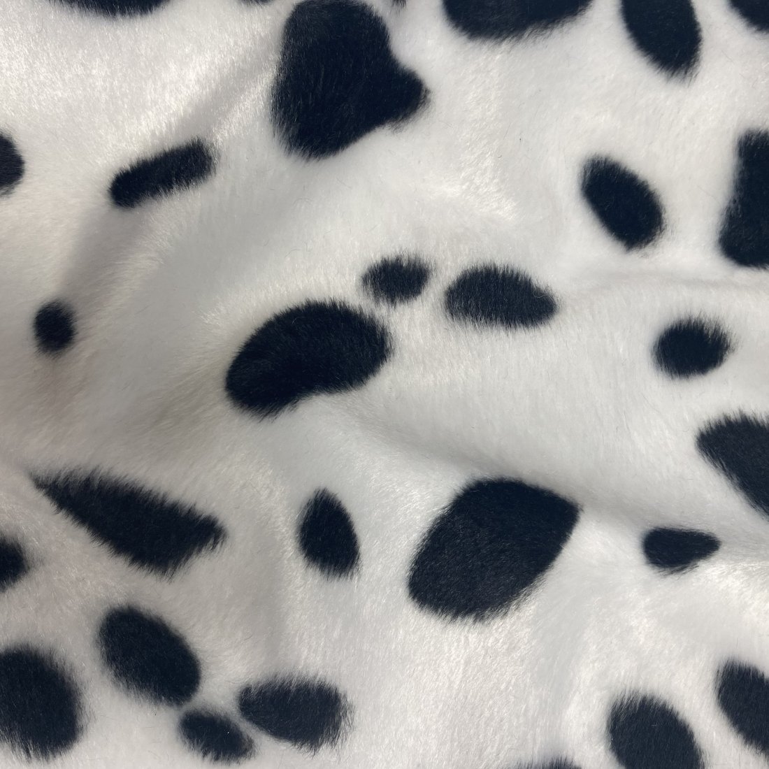 Tissu velboa imprimé dalmatien