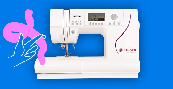 Une machine à coudre Singer Futura 4300