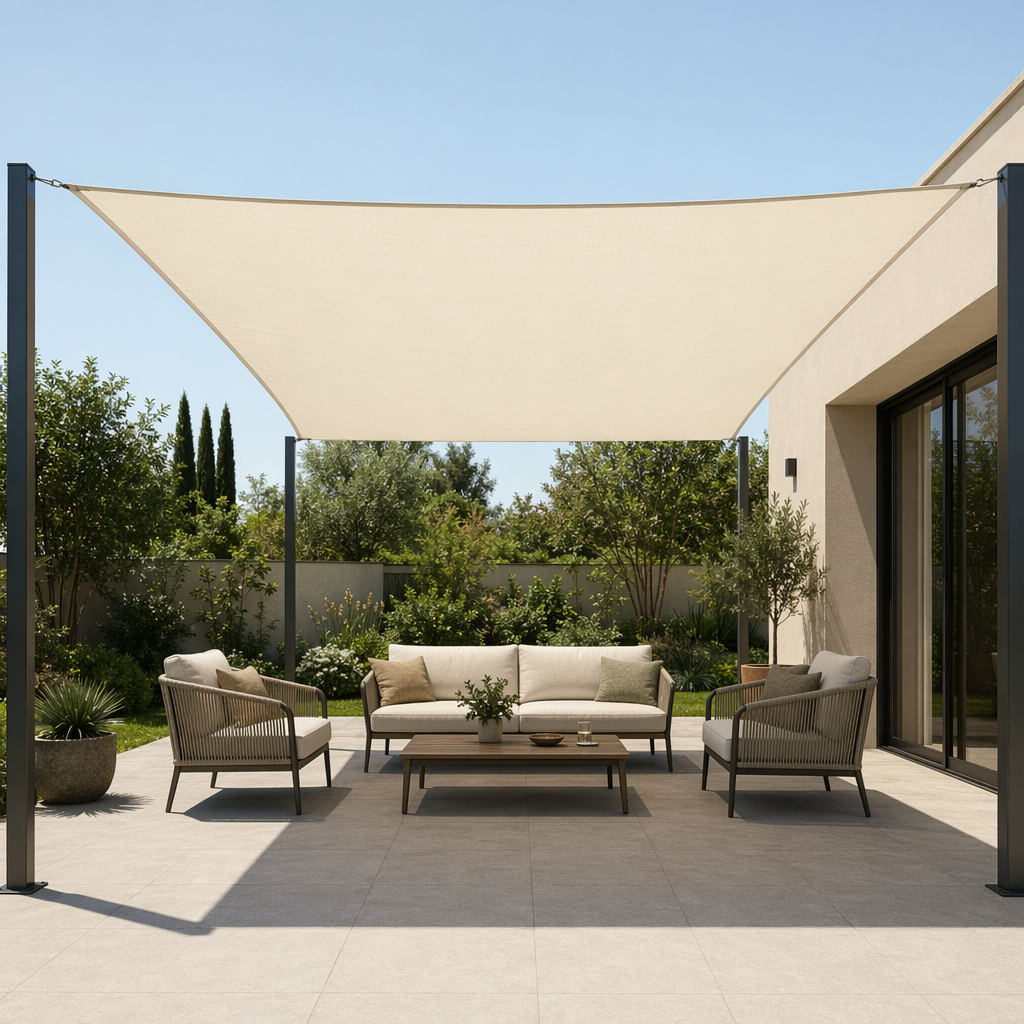 Voile d'ombrage rectangulaire