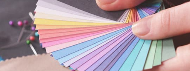 Palette d’échantillons de tissus